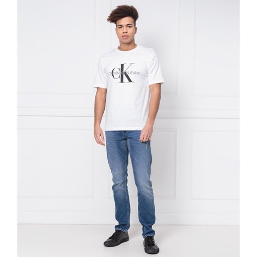 CALVIN KLEIN JEANS T-shirt MONOGRAM EMBRO | Regular Fit L okazja Gomez Fashion Store