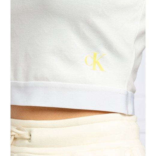 Bluzka damska Calvin Klein casual z okrągłym dekoltem 