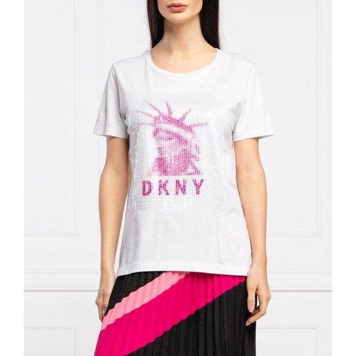 DKNY T-shirt LADY LIBERTY | Regular Fit L promocja Gomez Fashion Store