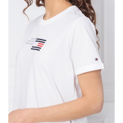 Tommy Hilfiger T-shirt ESSENTIAL FLAG | Regular Fit Tommy Hilfiger S wyprzedaż Gomez Fashion Store
