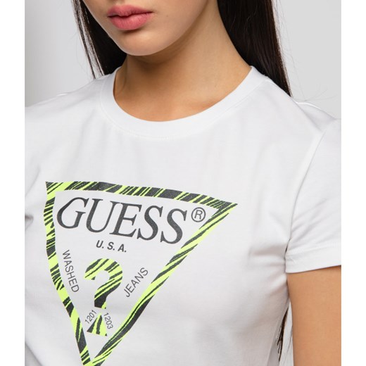 GUESS JEANS T-shirt AMBRA | Slim Fit M wyprzedaż Gomez Fashion Store