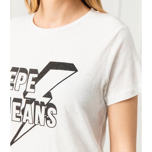 Pepe Jeans London T-shirt CLOVER | Regular Fit XS wyprzedaż Gomez Fashion Store