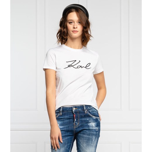 Karl Lagerfeld T-shirt | Regular Fit Karl Lagerfeld S okazyjna cena Gomez Fashion Store