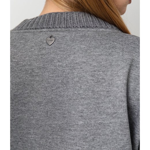 Twin-Set Sweter | Loose fit | z dodatkiem wełny S okazja Gomez Fashion Store
