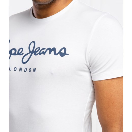 Pepe Jeans t-shirt męski biały z krótkimi rękawami 