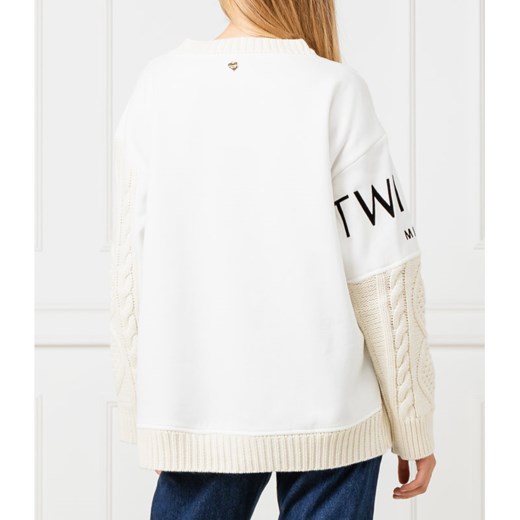 Twin-Set Sweter | Loose fit | z dodatkiem wełny XS promocja Gomez Fashion Store