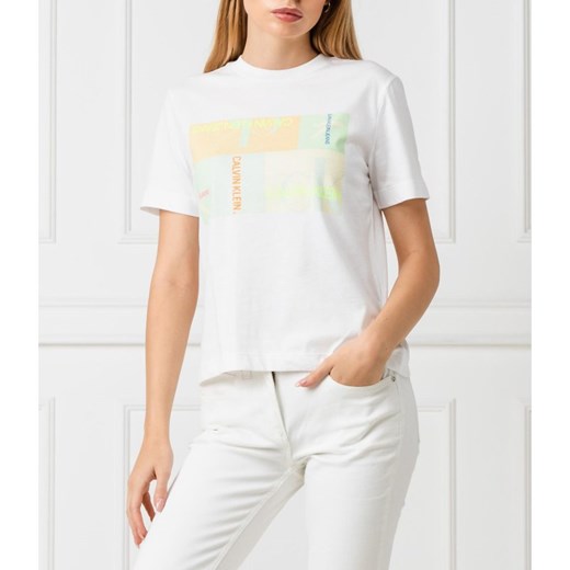 CALVIN KLEIN JEANS T-shirt multi logo box | Regular Fit L wyprzedaż Gomez Fashion Store