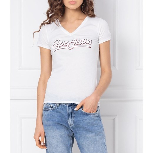 Pepe Jeans London T-shirt LIZ | Slim Fit S promocyjna cena Gomez Fashion Store