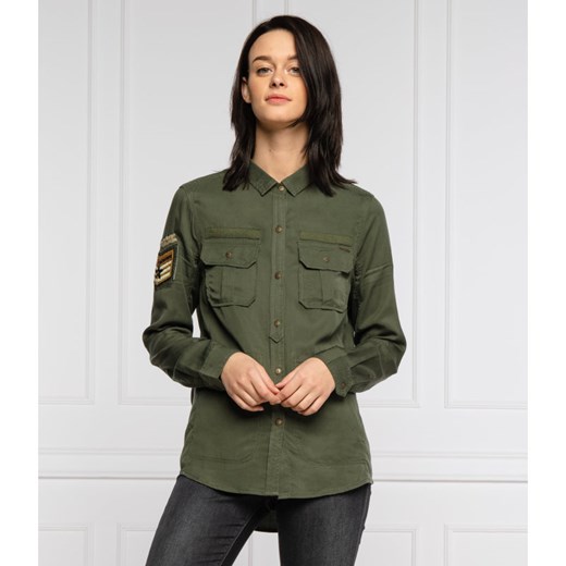 Superdry Koszula MILITARY | Regular Fit Superdry M wyprzedaż Gomez Fashion Store