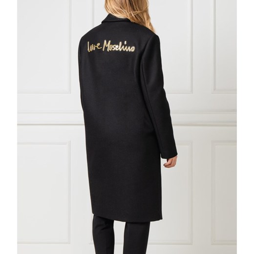 Love Moschino Wełniany płaszcz | z dodatkiem kaszmiru Love Moschino 36 okazja Gomez Fashion Store