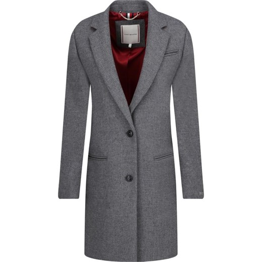 Tommy Hilfiger Wełniany płaszcz ESSENTIAL CLASSIC | z dodatkiem kaszmiru Tommy Hilfiger L Gomez Fashion Store okazyjna cena
