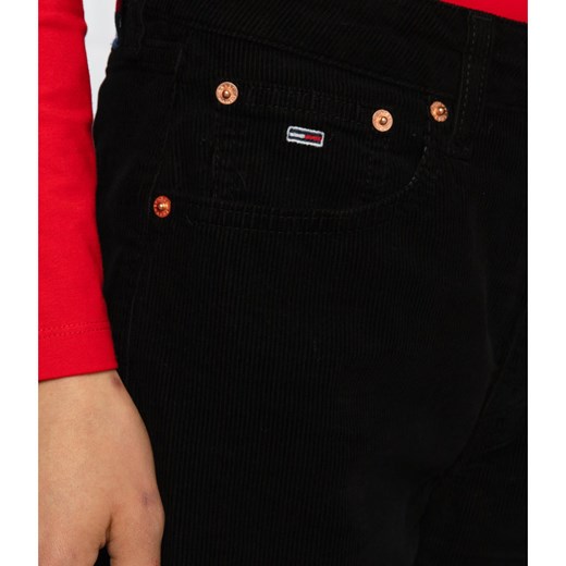 Tommy Jeans Sztruksowe spodnie HARPER | Straight fit | high rise Tommy Jeans 28/32 promocyjna cena Gomez Fashion Store