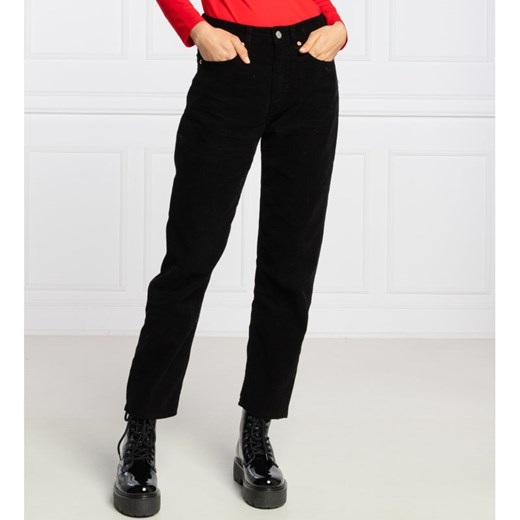 Tommy Jeans Sztruksowe spodnie HARPER | Straight fit | high rise Tommy Jeans 30/32 okazja Gomez Fashion Store