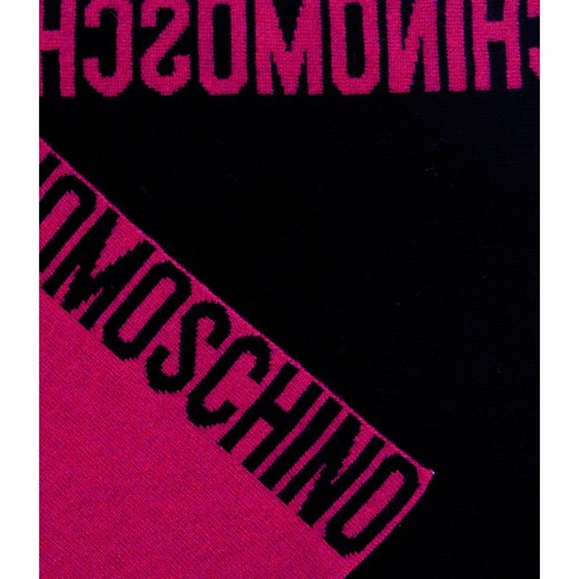 Moschino Wełniany szal | z dodatkiem kaszmiru Moschino Uniwersalny okazja Gomez Fashion Store