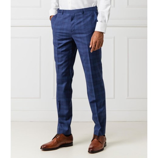 HUGO Wełniane spodnie Hets182 | Extra slim fit 50 okazja Gomez Fashion Store