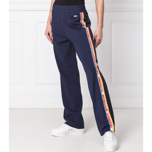 Tommy Jeans Spodnie dresowe TJW TOMMY POPPER | flare fit Tommy Jeans S wyprzedaż Gomez Fashion Store