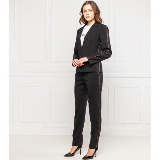 HUGO Wełniane spodnie Herila | Regular Fit 36 wyprzedaż Gomez Fashion Store