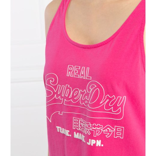 Superdry Top Outline Pop Entry Vest | Oversize fit Superdry S okazja Gomez Fashion Store