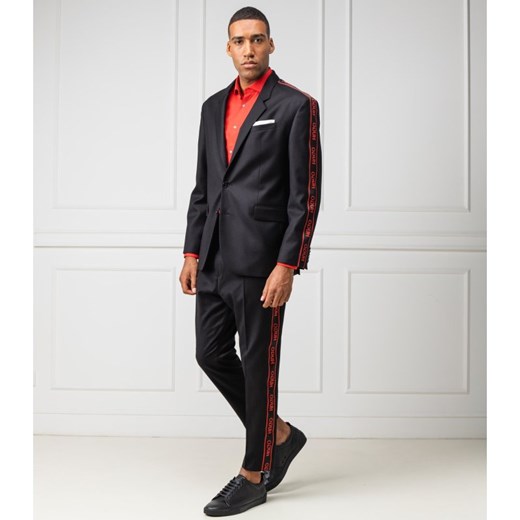 HUGO Wełniane spodnie Farlys | Relaxed fit 54 wyprzedaż Gomez Fashion Store