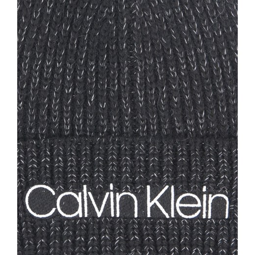 Calvin Klein Czapka | z dodatkiem wełny Calvin Klein Uniwersalny wyprzedaż Gomez Fashion Store