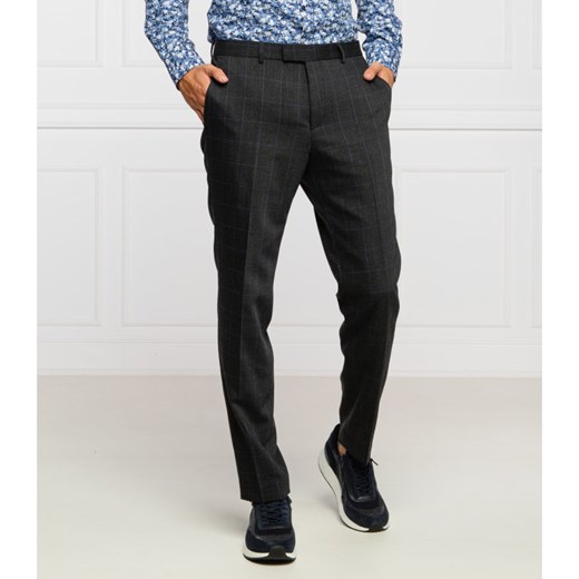 HUGO Wełniane spodnie Heiron204_WG | Extra slim fit 48 wyprzedaż Gomez Fashion Store