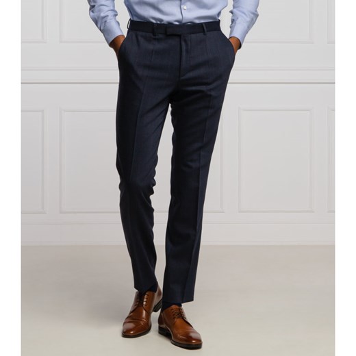 HUGO Wełniane spodnie Heiron204_WG | Extra slim fit 54 okazja Gomez Fashion Store