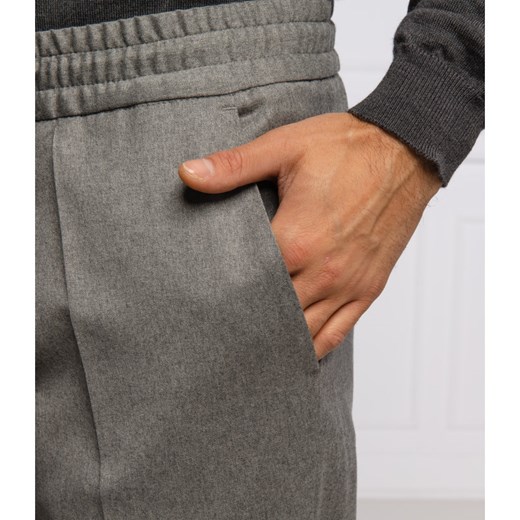 HUGO Wełniane spodnie Howard204 | Extra slim fit 48 wyprzedaż Gomez Fashion Store