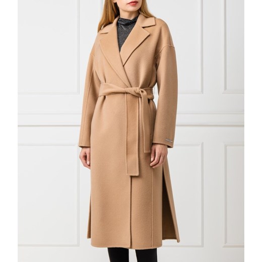 Marella Wełniany płaszcz Esilio | z dodatkiem kaszmiru Marella 40 Gomez Fashion Store wyprzedaż