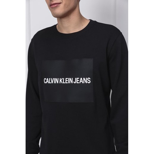 CALVIN KLEIN JEANS Bluza INSTITUTIONAL RUBBER BOX CN | Regular Fit XXL wyprzedaż Gomez Fashion Store