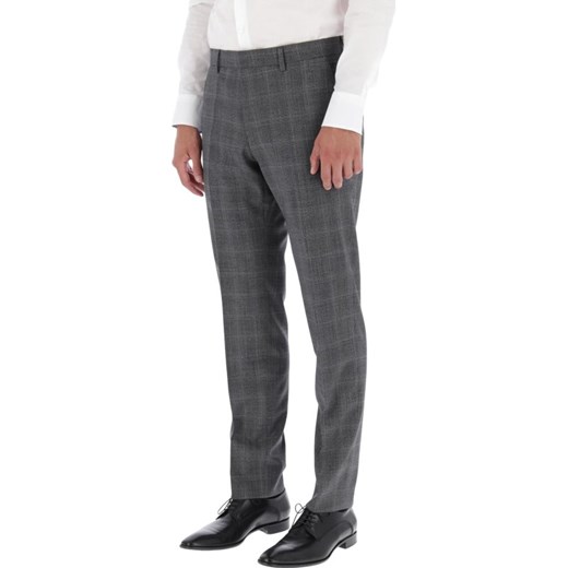 Boss Wełniane spodnie Genesis4 | Slim Fit 52 okazyjna cena Gomez Fashion Store