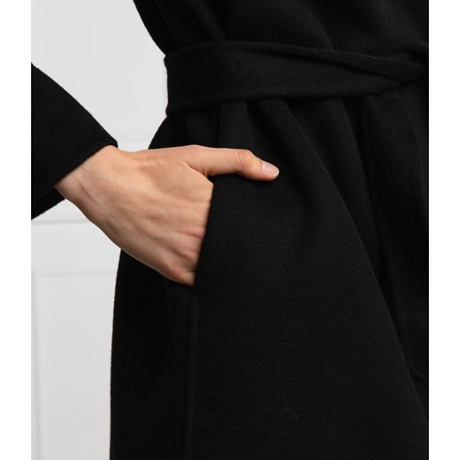 Emporio Armani Wełniany płaszcz | z dodatkiem kaszmiru Emporio Armani 40 okazyjna cena Gomez Fashion Store