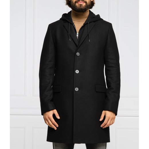 HUGO Wełniany płaszcz Migor2041 54 okazyjna cena Gomez Fashion Store