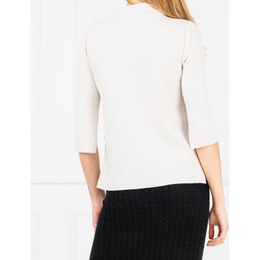 Marella Wełniany sweter | Slim Fit | z dodatkiem kaszmiru Marella L wyprzedaż Gomez Fashion Store