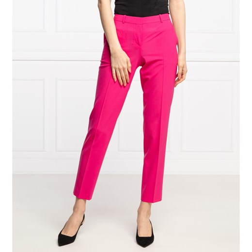 Boss Wełniane spodnie Tiluna | Regular Fit 40 okazyjna cena Gomez Fashion Store