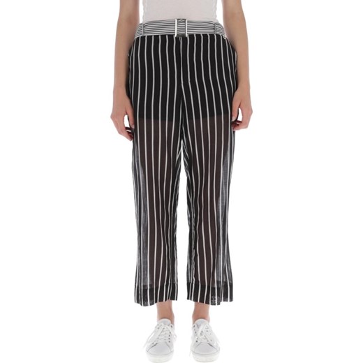 Twin-Set Spodnie | Regular Fit | z dodatkiem jedwabiu 38 okazja Gomez Fashion Store