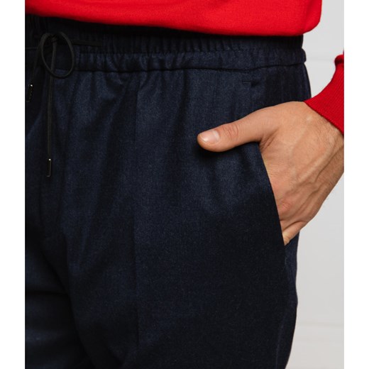 HUGO Wełniane spodnie Howard204 | Extra slim fit 52 wyprzedaż Gomez Fashion Store