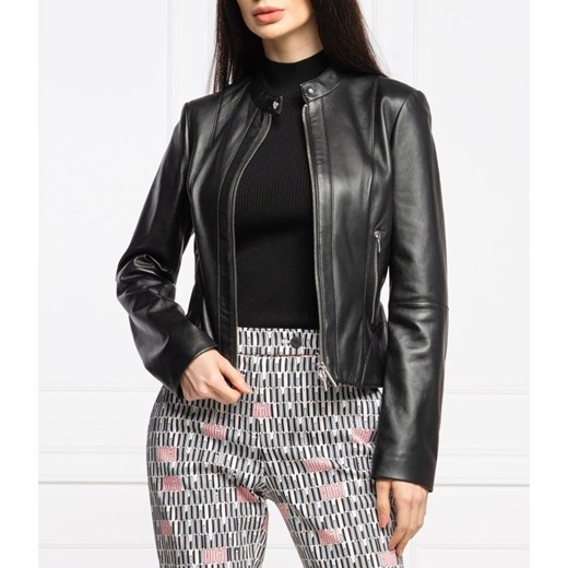 HUGO Skórzana kurtka Lonia | Regular Fit S promocja Gomez Fashion Store