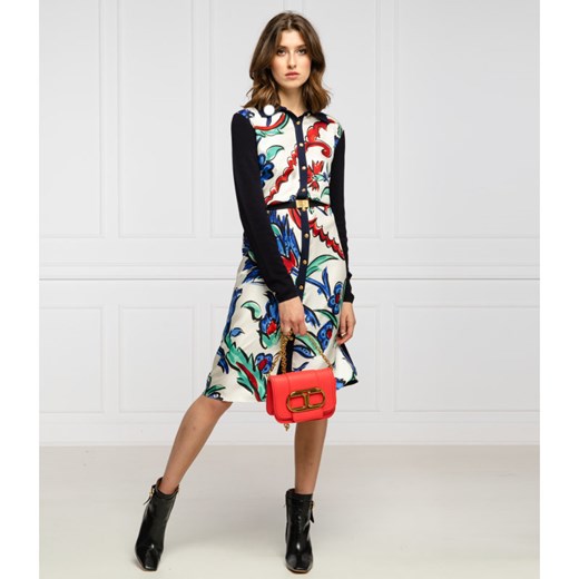 TORY BURCH Jedwabna sukienka | z dodatkiem wełny Tory Burch M promocja Gomez Fashion Store