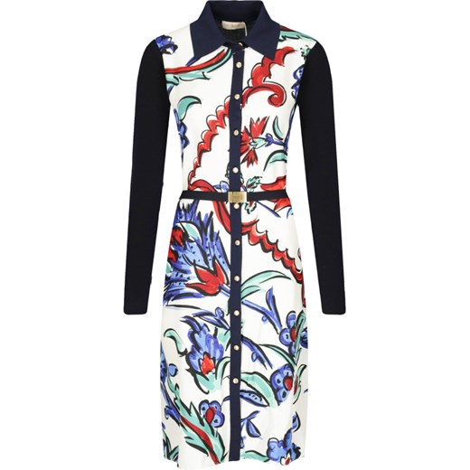 TORY BURCH Jedwabna sukienka | z dodatkiem wełny Tory Burch S Gomez Fashion Store okazyjna cena