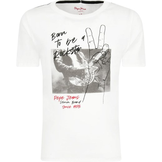 Pepe Jeans London T-shirt TROY | Regular Fit 128 okazja Gomez Fashion Store