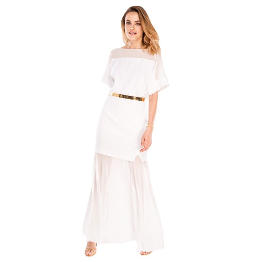Elegancka biała sukienka maxi L`AF GLAM GL SHARON L'af Glam 38 Eye For Fashion promocja