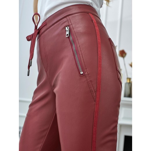 Spodnie z eko skóry z suwakami Red Button SRB2721 TESSY PU Red Button 34 Eye For Fashion