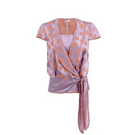 Połyskująca bluzka w grochy Potis & Verso Elle ze sklepu Eye For Fashion w kategorii Bluzki damskie - zdjęcie 102402343