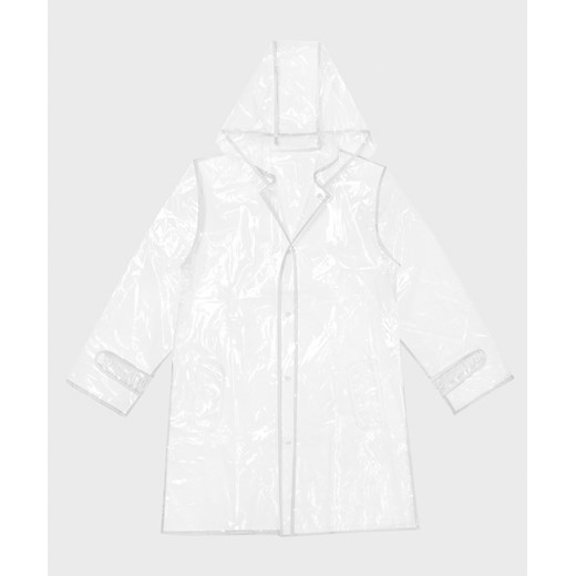 Biały płaszcz przeciwdeszczowy Kazar Studio SM okazyjna cena Kazar Studio