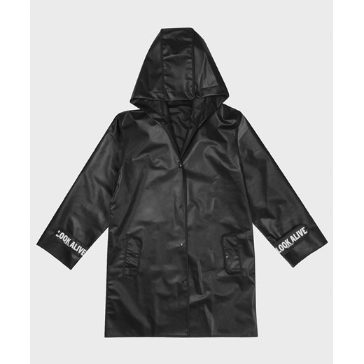 Czarny płaszcz przeciwdeszczowy Kazar Studio LXL promocyjna cena Kazar Studio