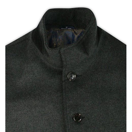 Czarny płaszcz męski Zanardi Trade 