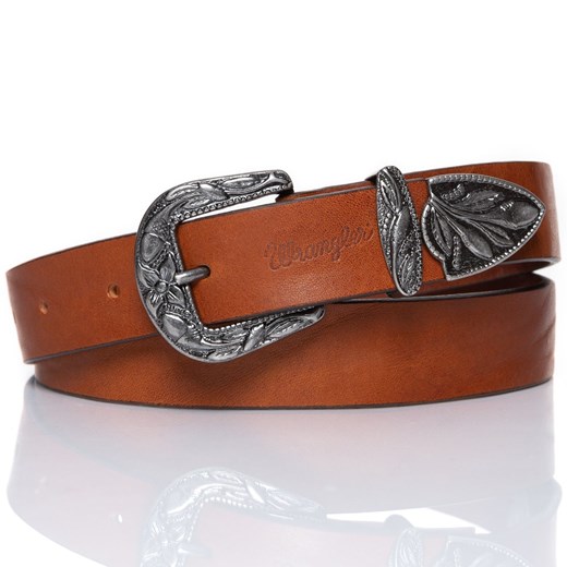WRANGLER WESTERN BELT COGNAC W0B70U181 Wrangler 80 wyprzedaż YouNeedit.pl