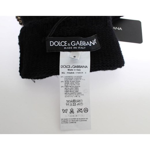 Rękawiczki Dolce & Gabbana czarne 