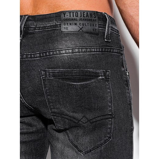 Spodnie męskie jeansowe 992P - czarne Edoti.com 34 Edoti.com