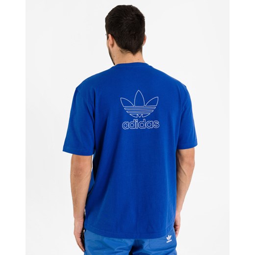 adidas Originals Trefoil Boxy Koszulka Niebieski S okazyjna cena BIBLOO
